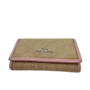 Coach 6-Ring Key Case Beige Signature C Canvas Key Case